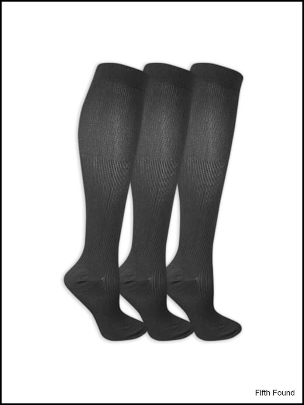 Graduated Compression Knee High Socks 8-15 mmHg Mild Support 3 Pairs